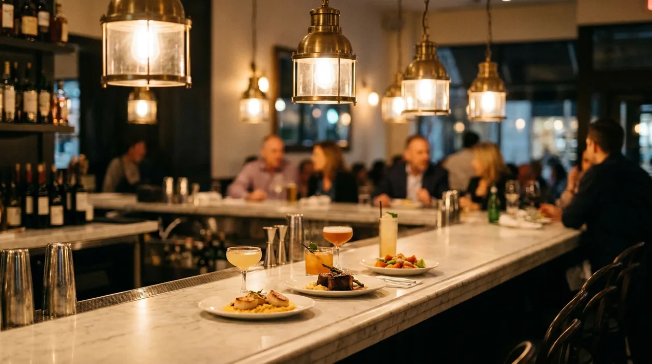 Upscale bistro bar dining in Englewood NJ